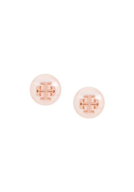 Pink double-T stud earrings - TORY BURCH -  women TORY BURCH | Earrings | 11165514657